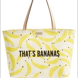 Thats That’s Bananas Kate Spade tote NWT